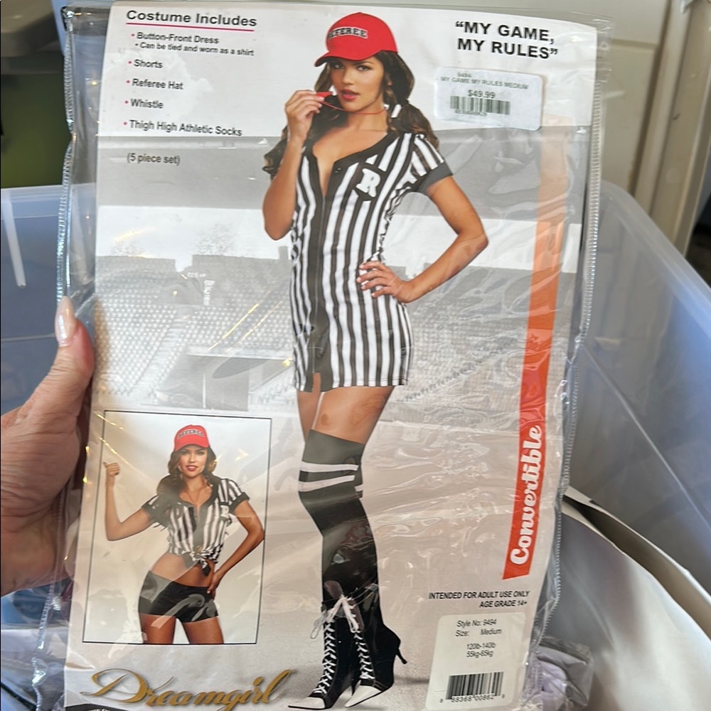 Dreamgirl Referee Costume with Hat